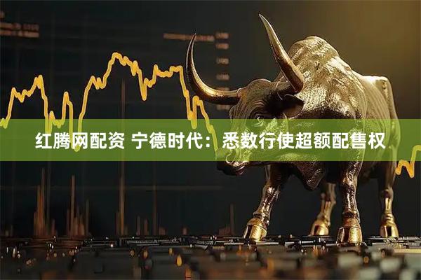 红腾网配资 宁德时代：悉数行使超额配售权
